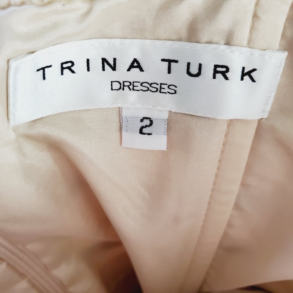 Trina Turk Dresses TD143011 Tweed Stripes Sz 2 - Picture 7 of 8